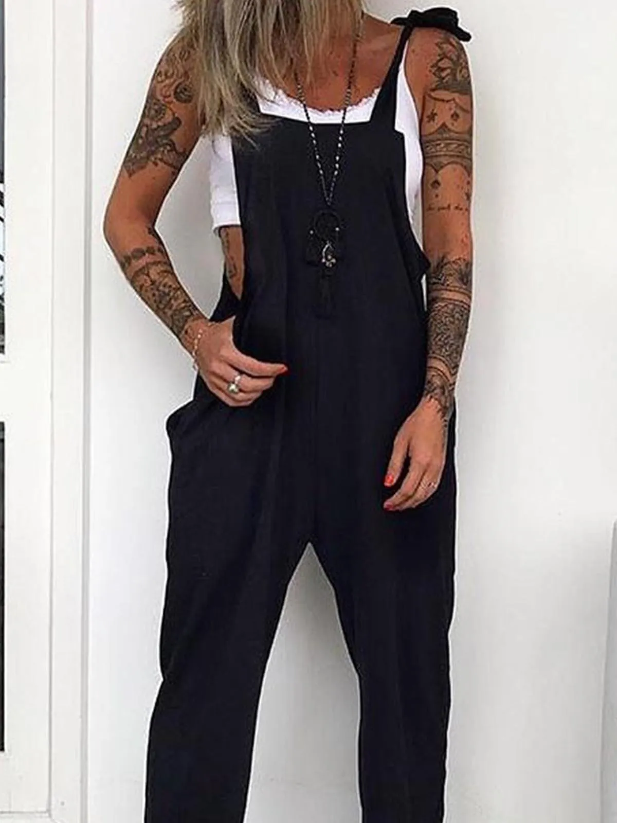 Black classic overalls