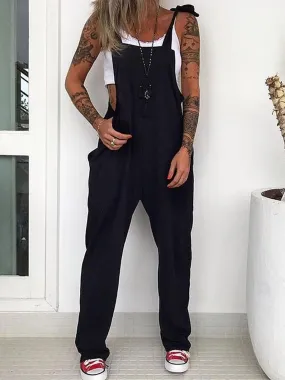 Black classic overalls