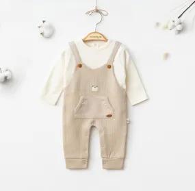 Brown Teddy Overalls