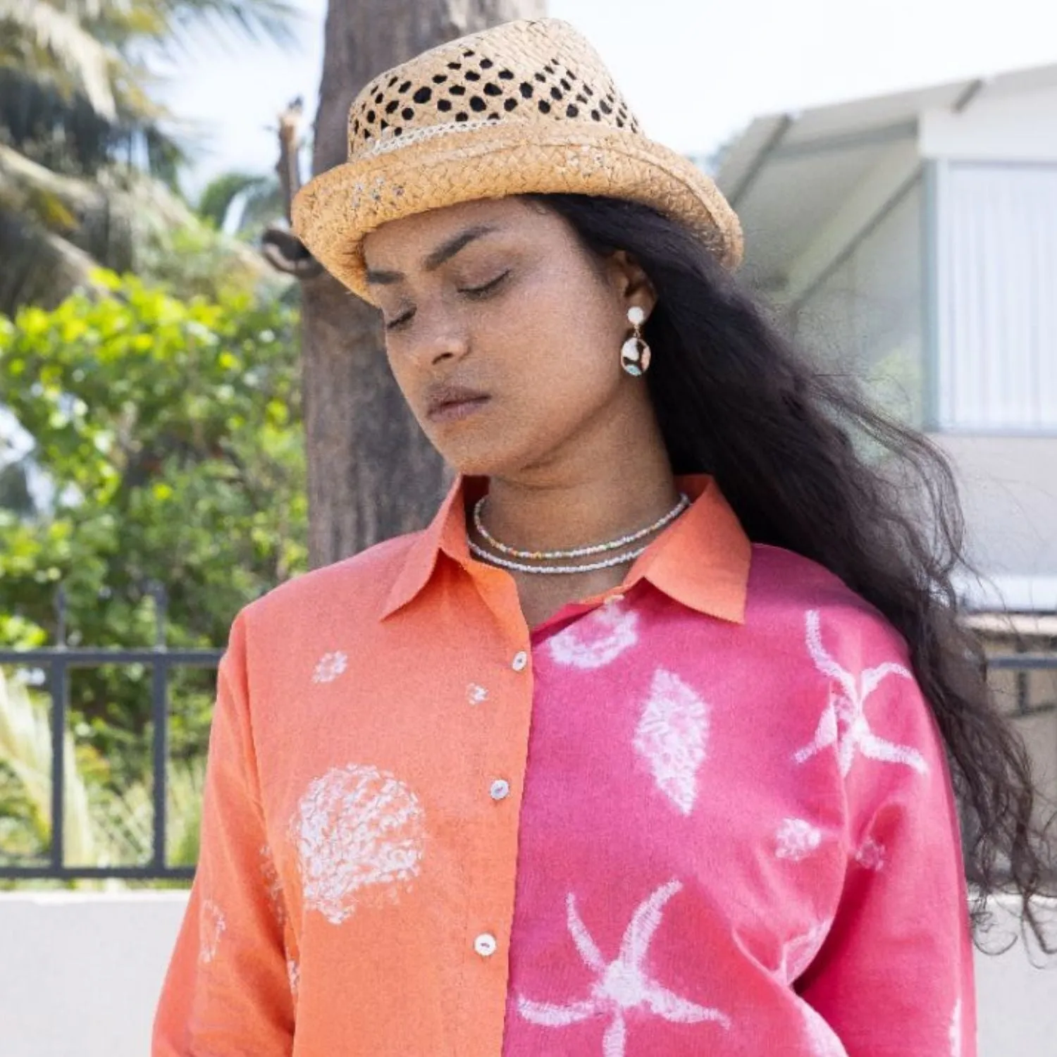 Button Down Top for Women | Shibori-Crafted | Cotton | Effortlessly Cool