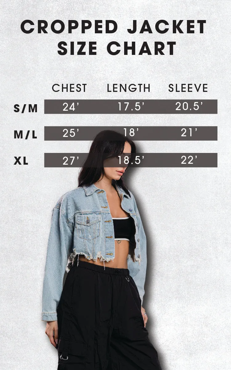 CLOUT Crop Denim Vest