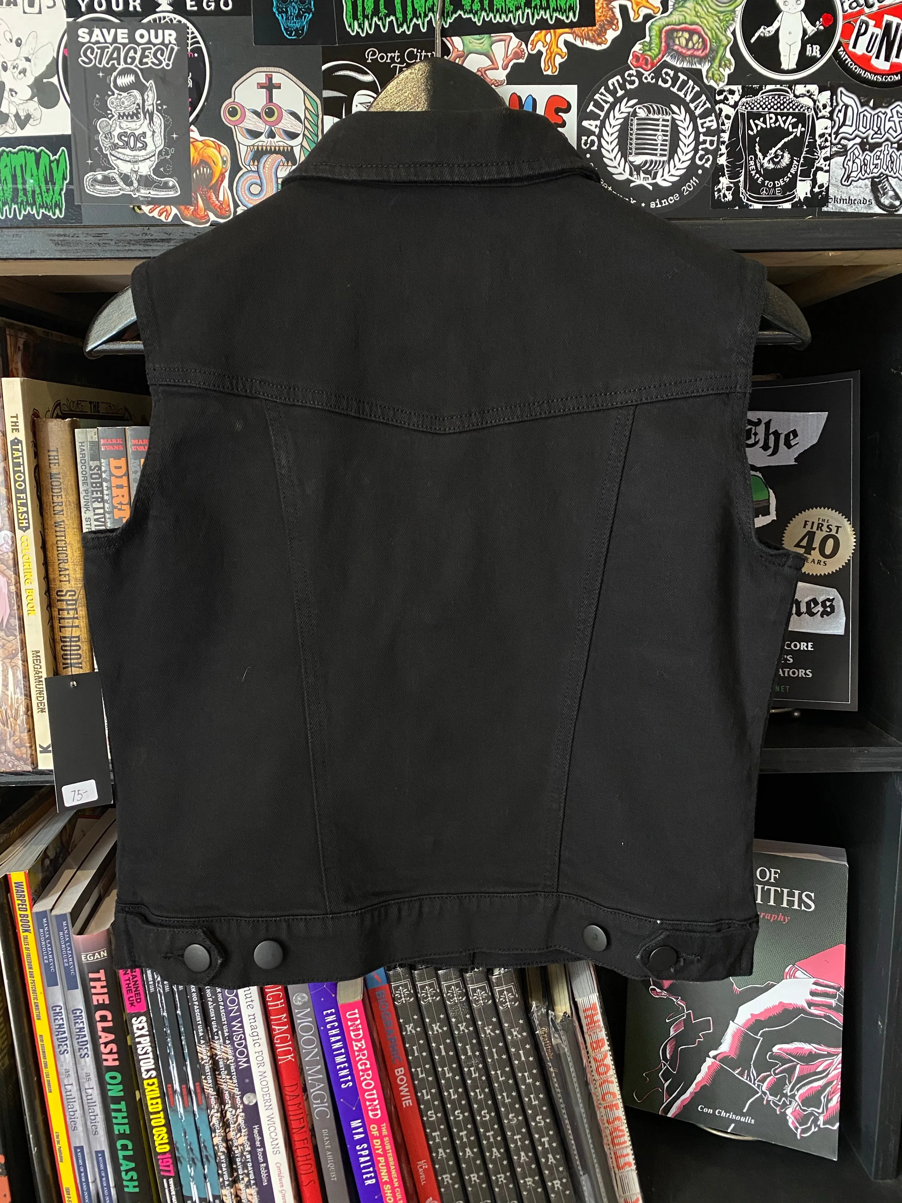 Cyanide Runaway Black Denim Vest
