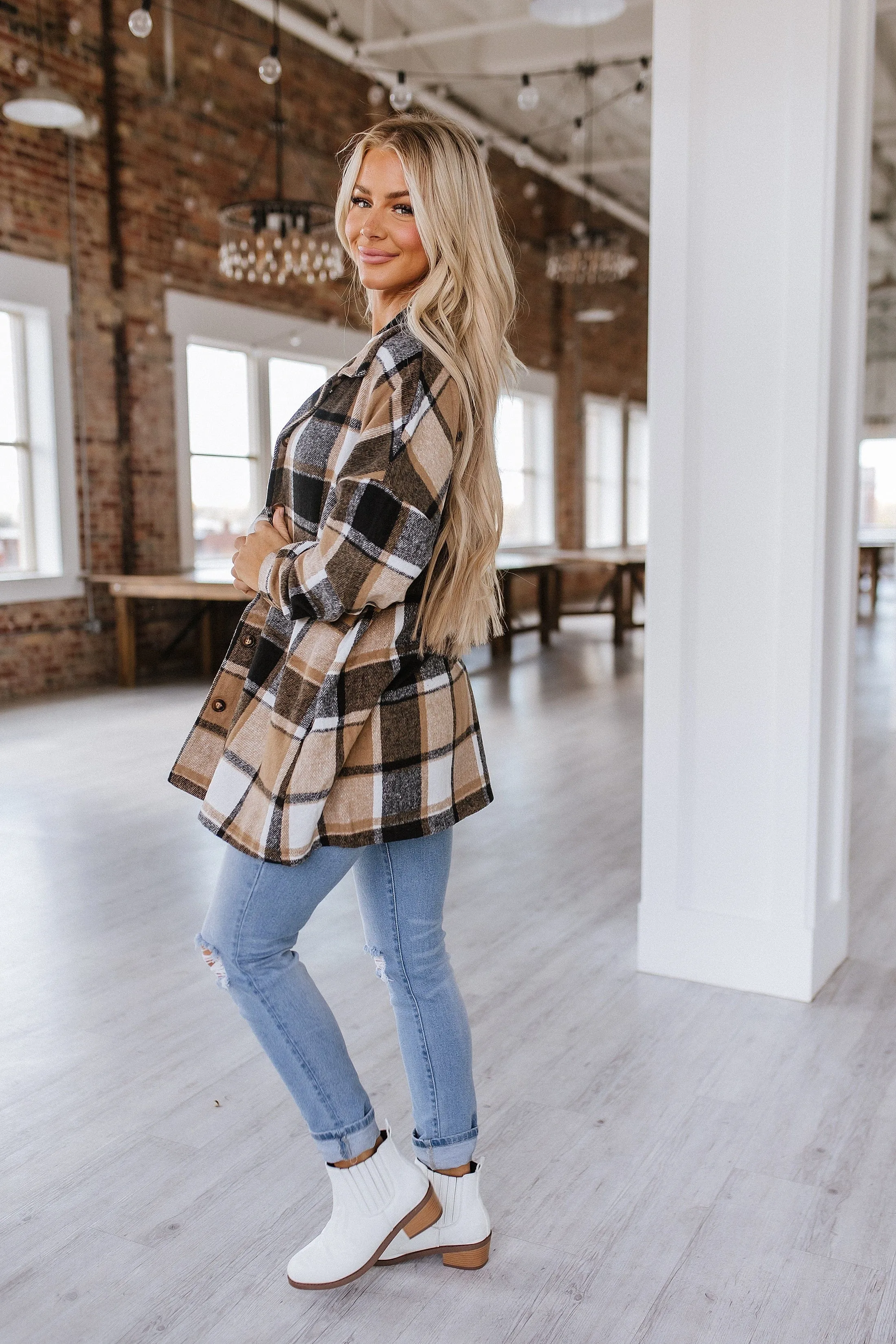 Danielle Plaid Flannel Jacket | S-2XL | PRE ORDER