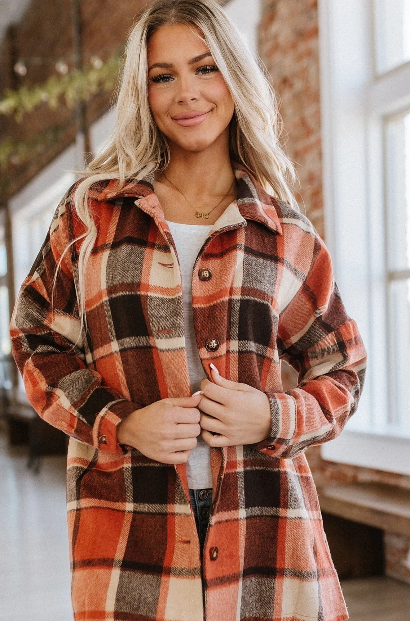 Danielle Plaid Flannel Jacket | S-2XL | PRE ORDER