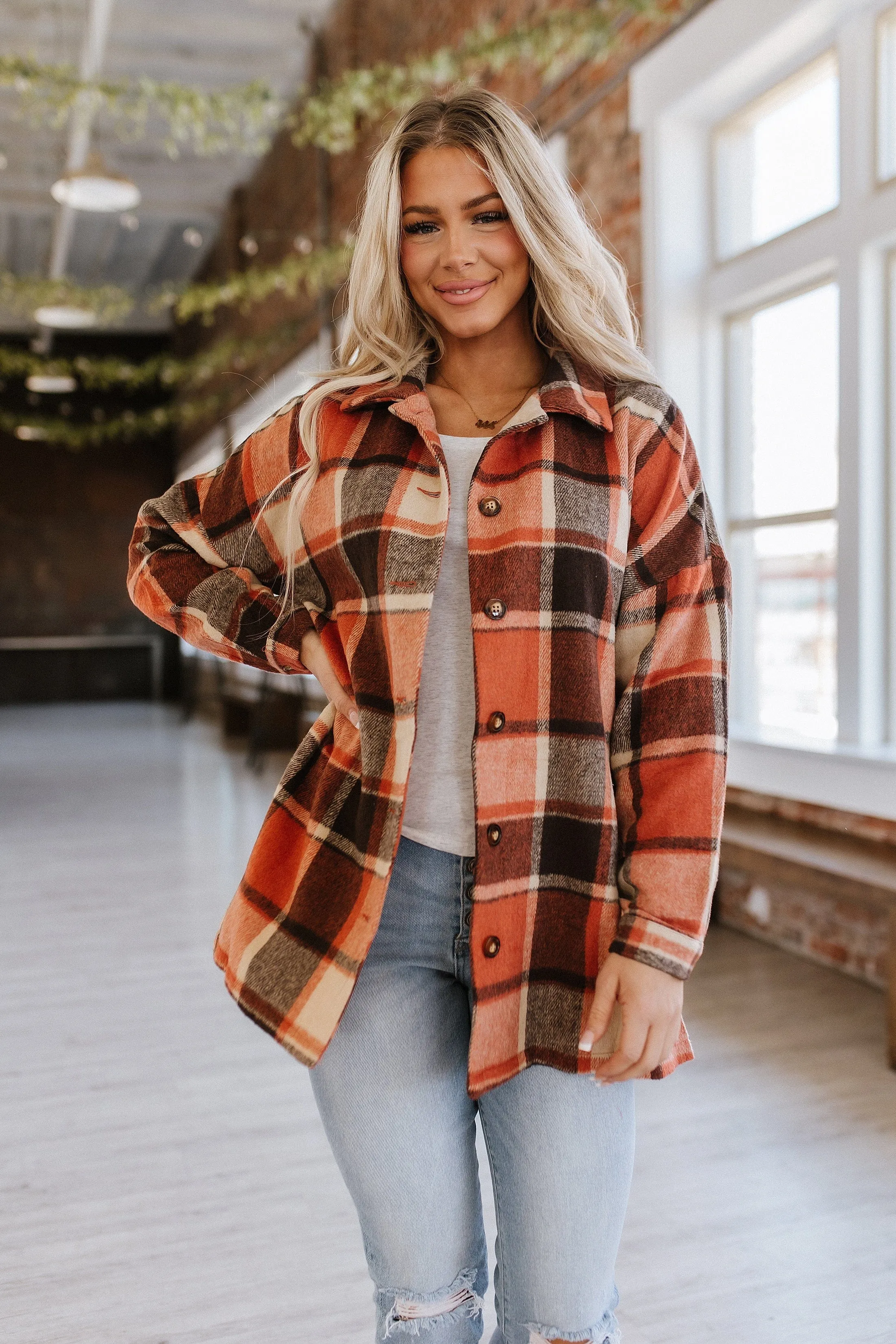 Danielle Plaid Flannel Jacket | S-2XL | PRE ORDER