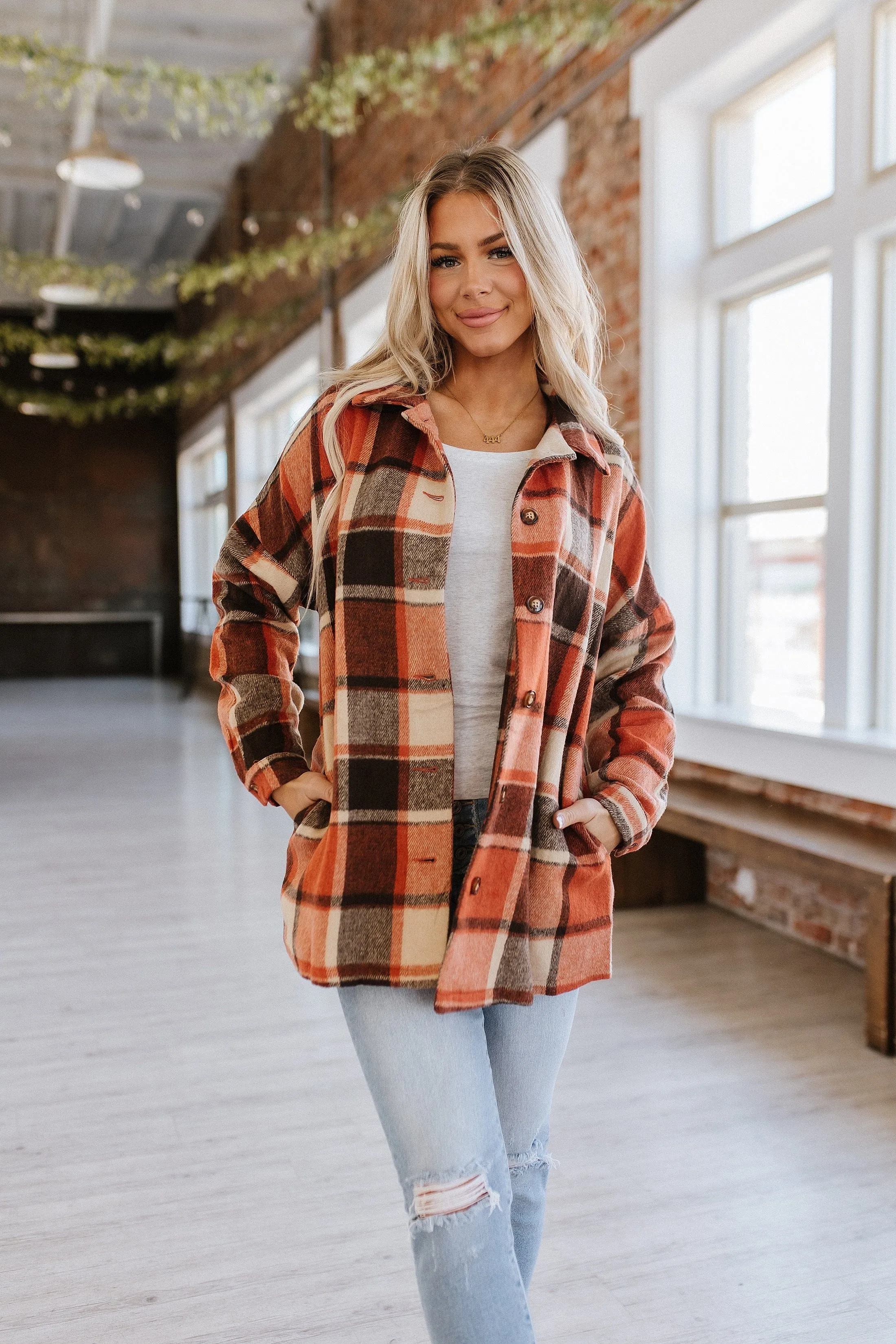 Danielle Plaid Flannel Jacket | S-2XL | PRE ORDER