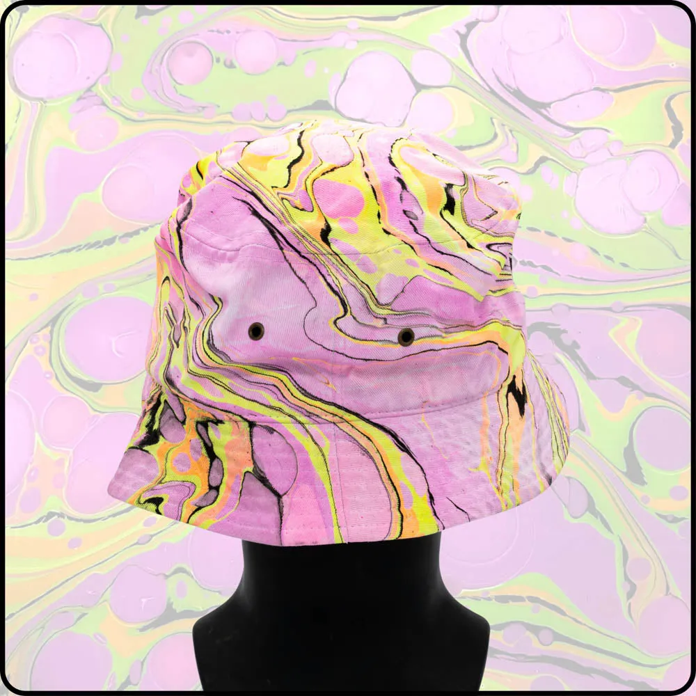 Disco Kitty UV Hydro-Dipped Bucket Hat