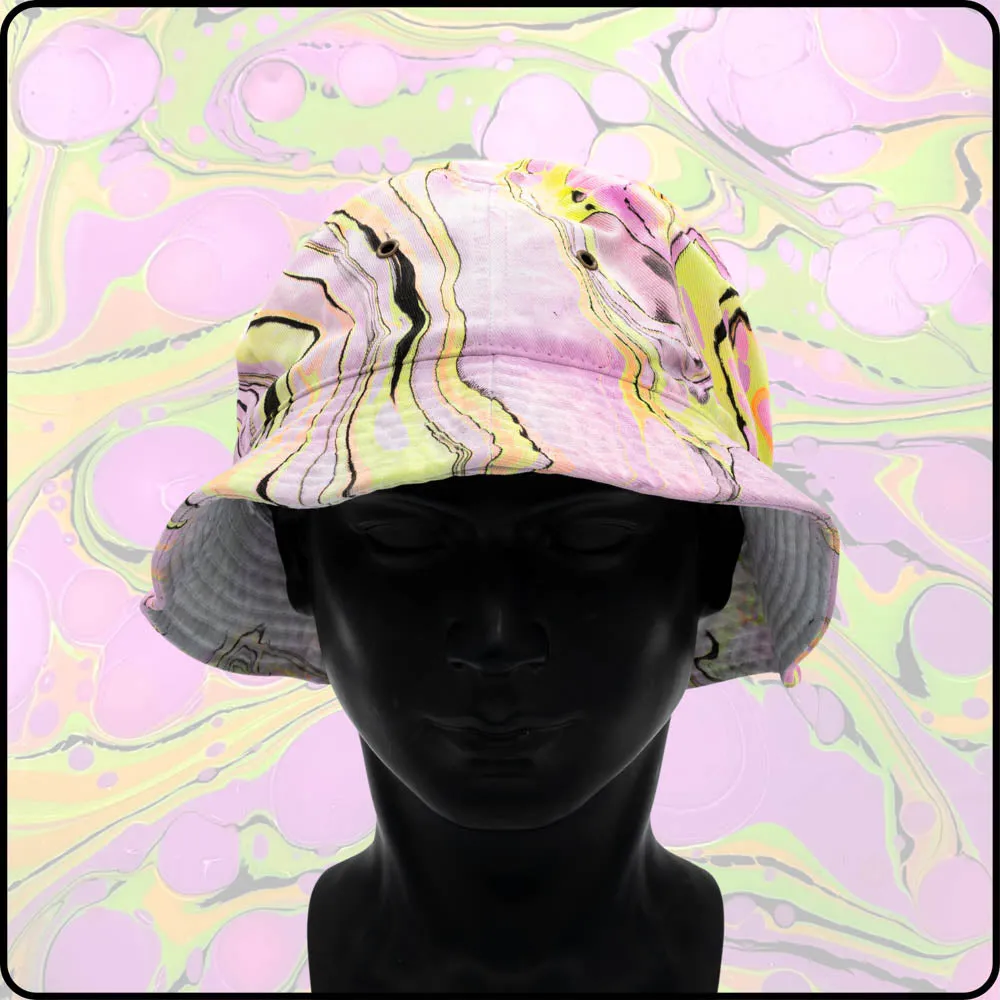 Disco Kitty UV Hydro-Dipped Bucket Hat