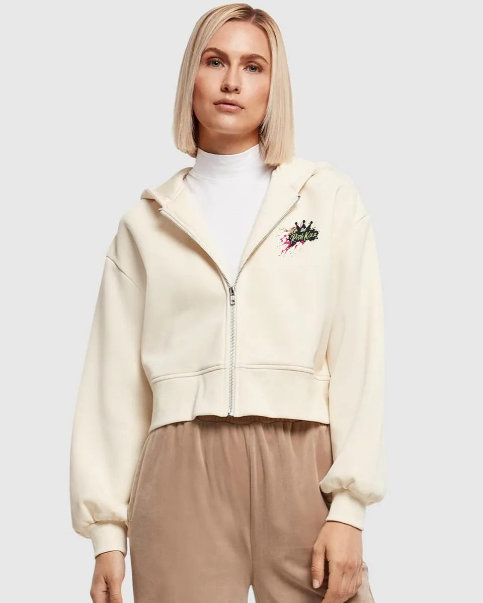 Ladies Short Oversized Zip Jacket Richkizz