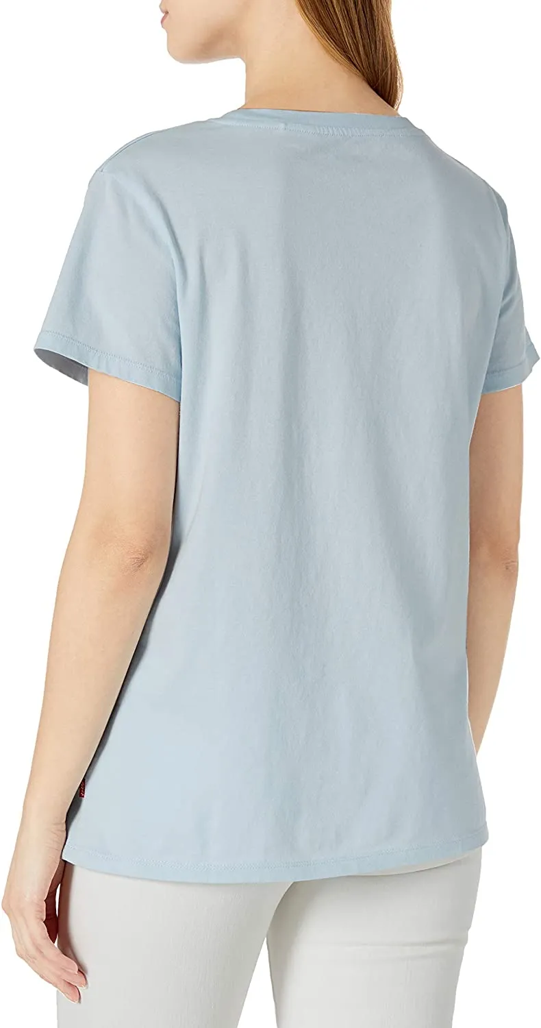 Levi's Women's Perfect Sportswear Logo Baby Blue T-Shirt