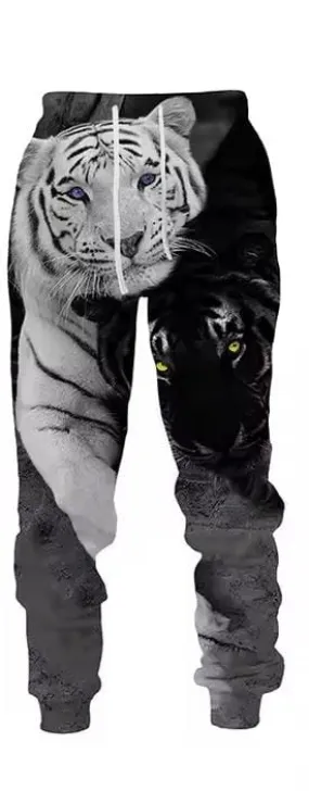 Men's Tiger 3D Printed Pant    B980244