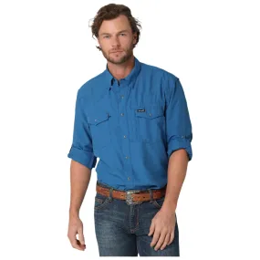 Men's Wrangler Performance Snap Long Sleeve Solid Shirt 112323767