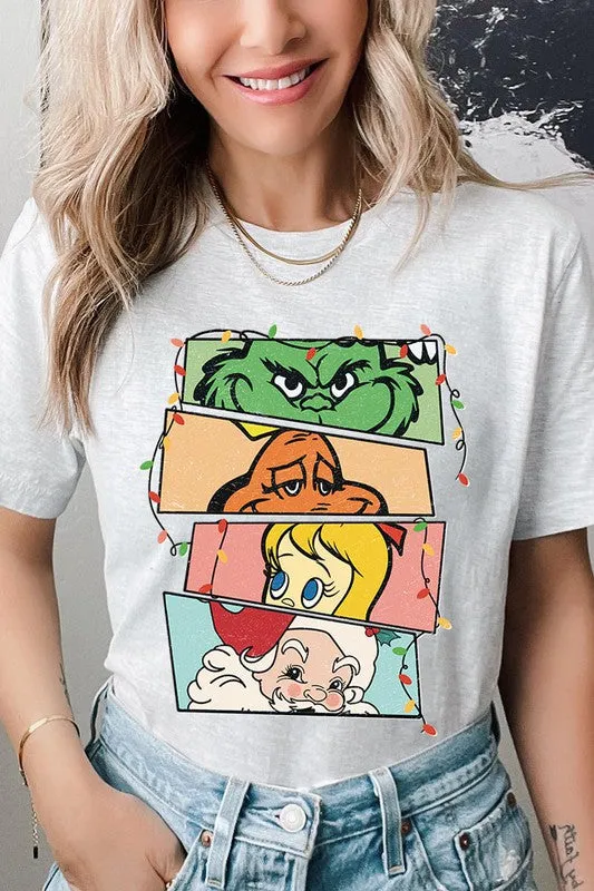 Merry Grinchmas Christmas Holiday Unisex Short Sleeve Graphic Tee T-Shirt