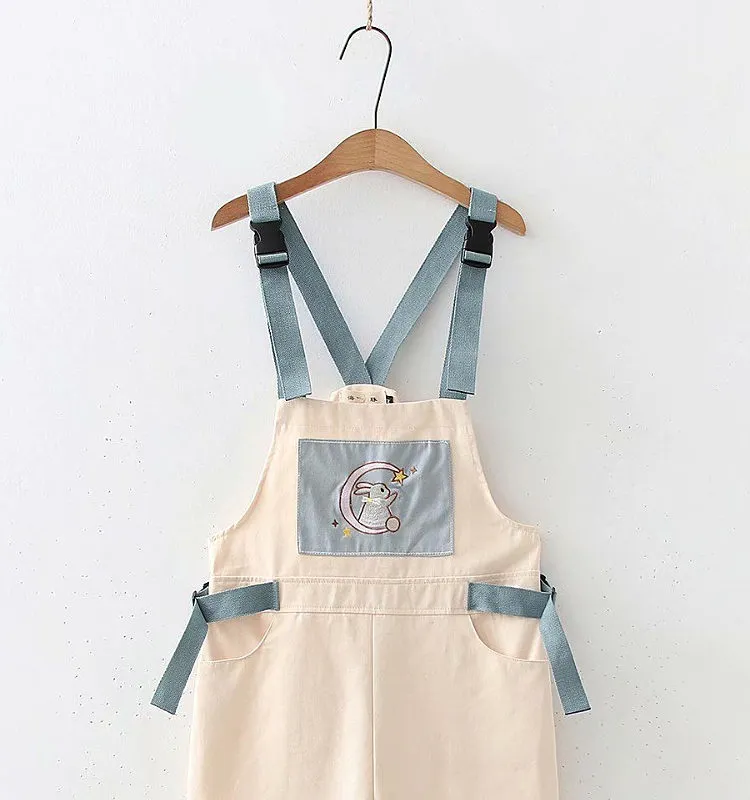 Moon Rabbit Print Shorts
