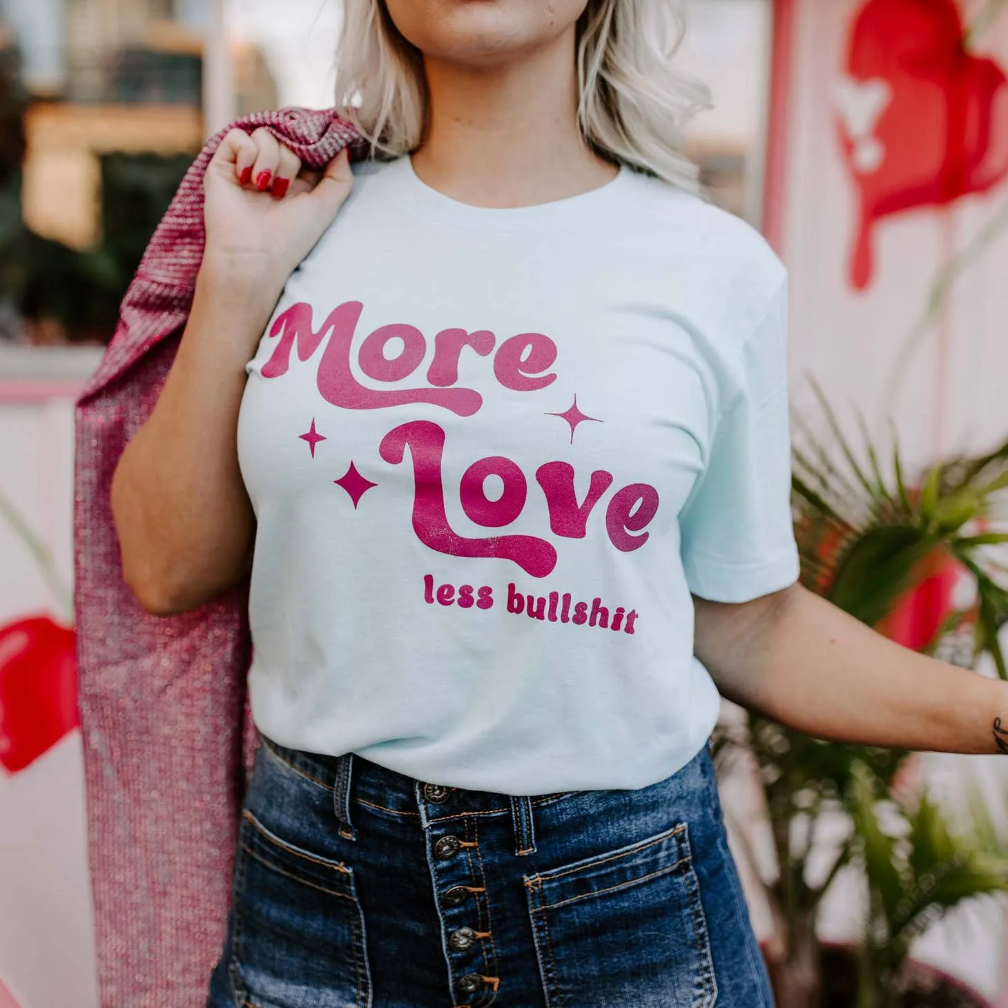 more love less bullshit tee