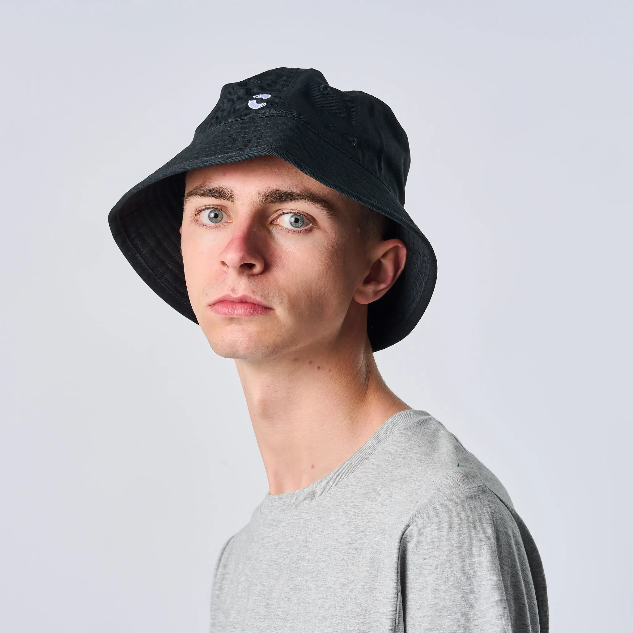 Omnitau Team Sports Organic Cotton Bucket Hat - Black