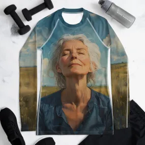 Peaceful Haven Women's Rash Guard
