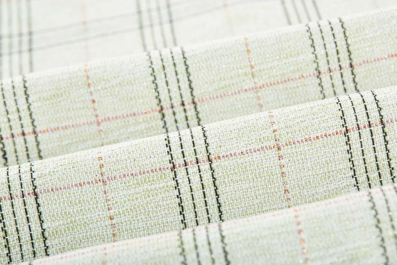 Plaid Checks Round Neck Jacket