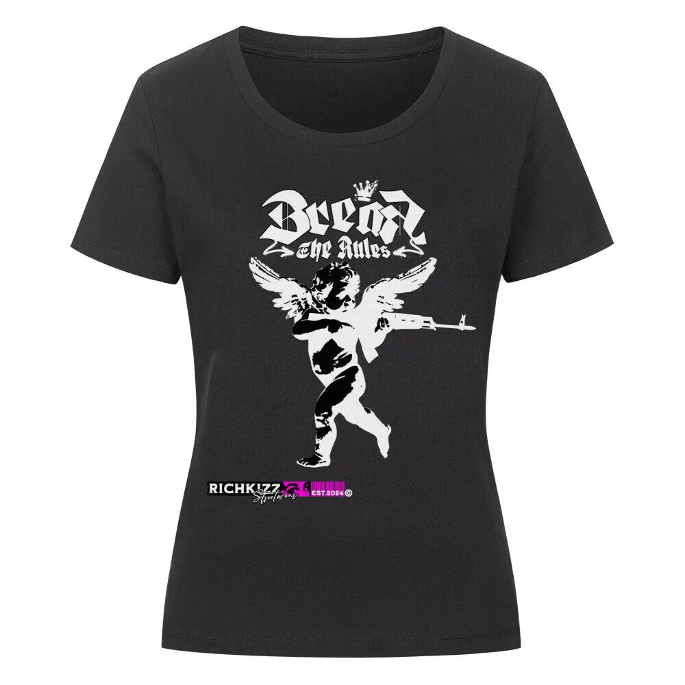 Premium Organic Shirt Women Break the Rules Richkizz Streetwear