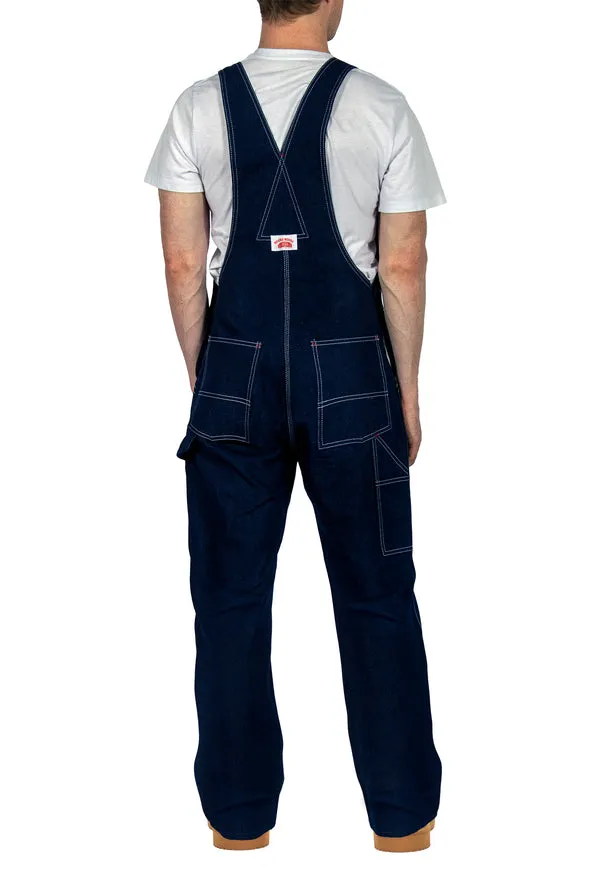 Round House Bib Overalls #980 Classic Blue Denim - Zipper Fly