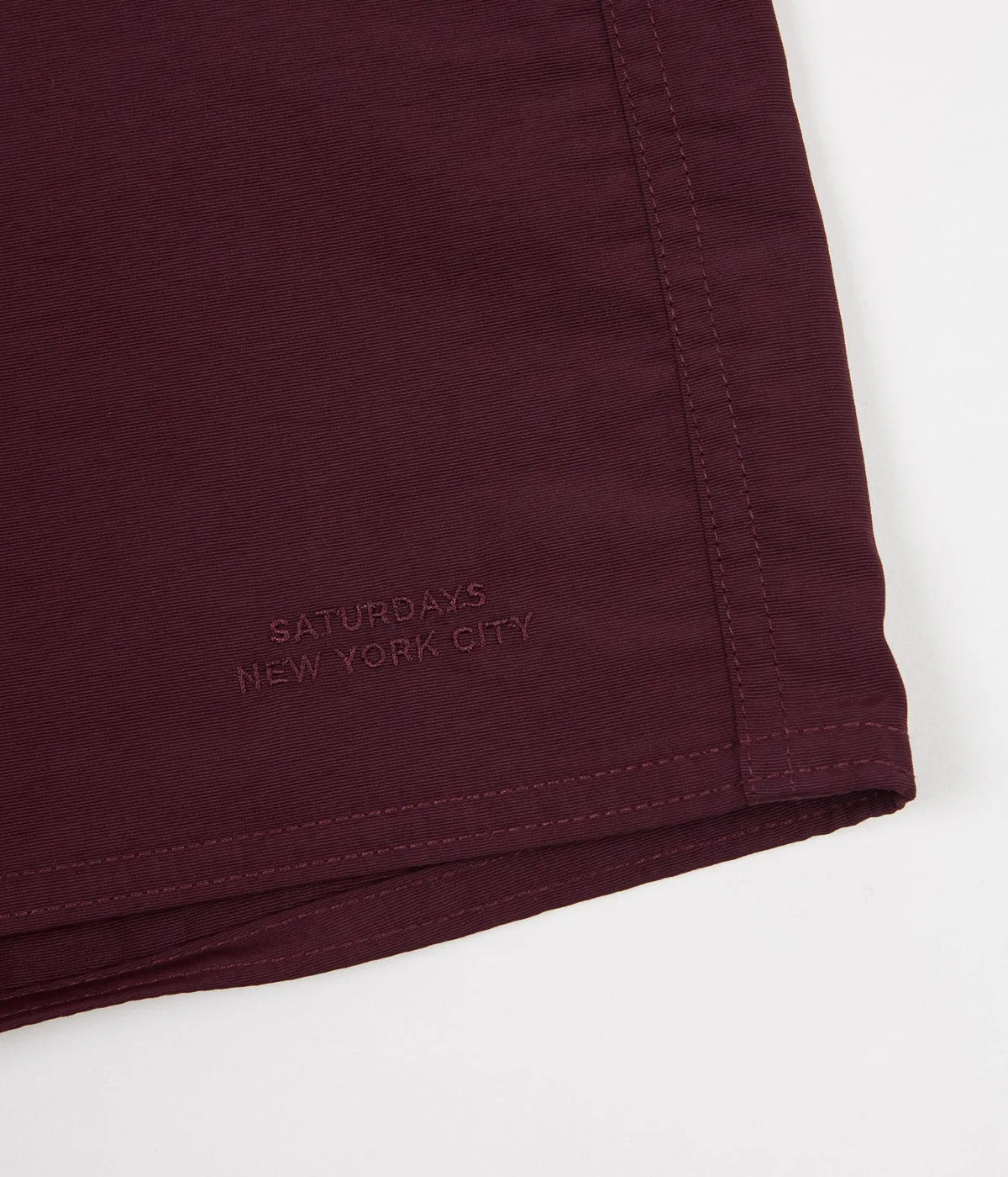 Saturdays NYC Grant Board Shorts - Dark Mauve / Ivory