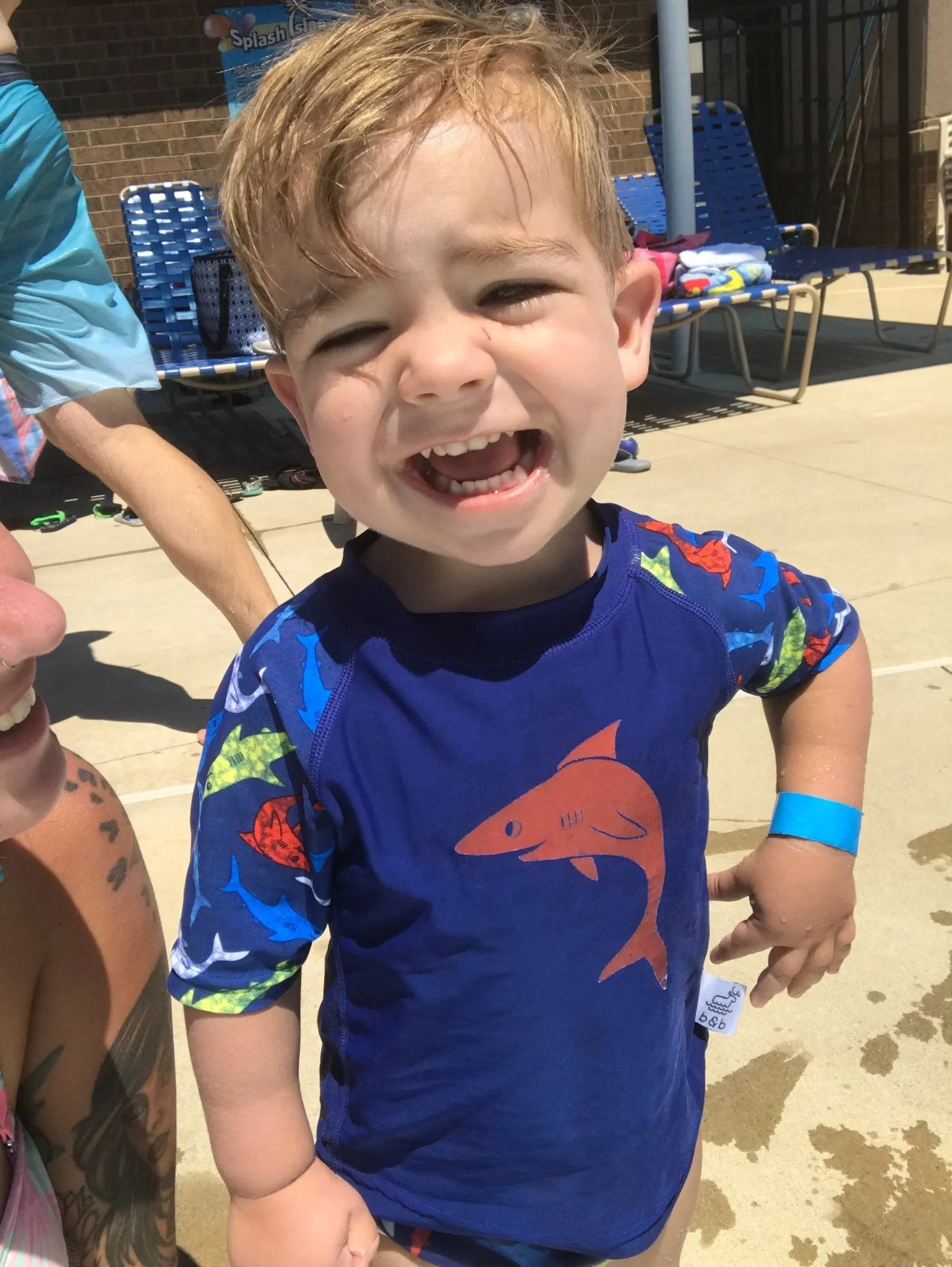 Shark Baby Rash Guard, Sun Protective Swim Shirt (Sizes 6M–5T)