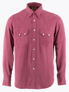Sneum, Sawtooth Western Shirt, Burgundy
