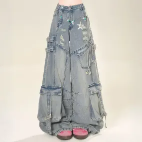 Summer American High Street Ripped Jeans