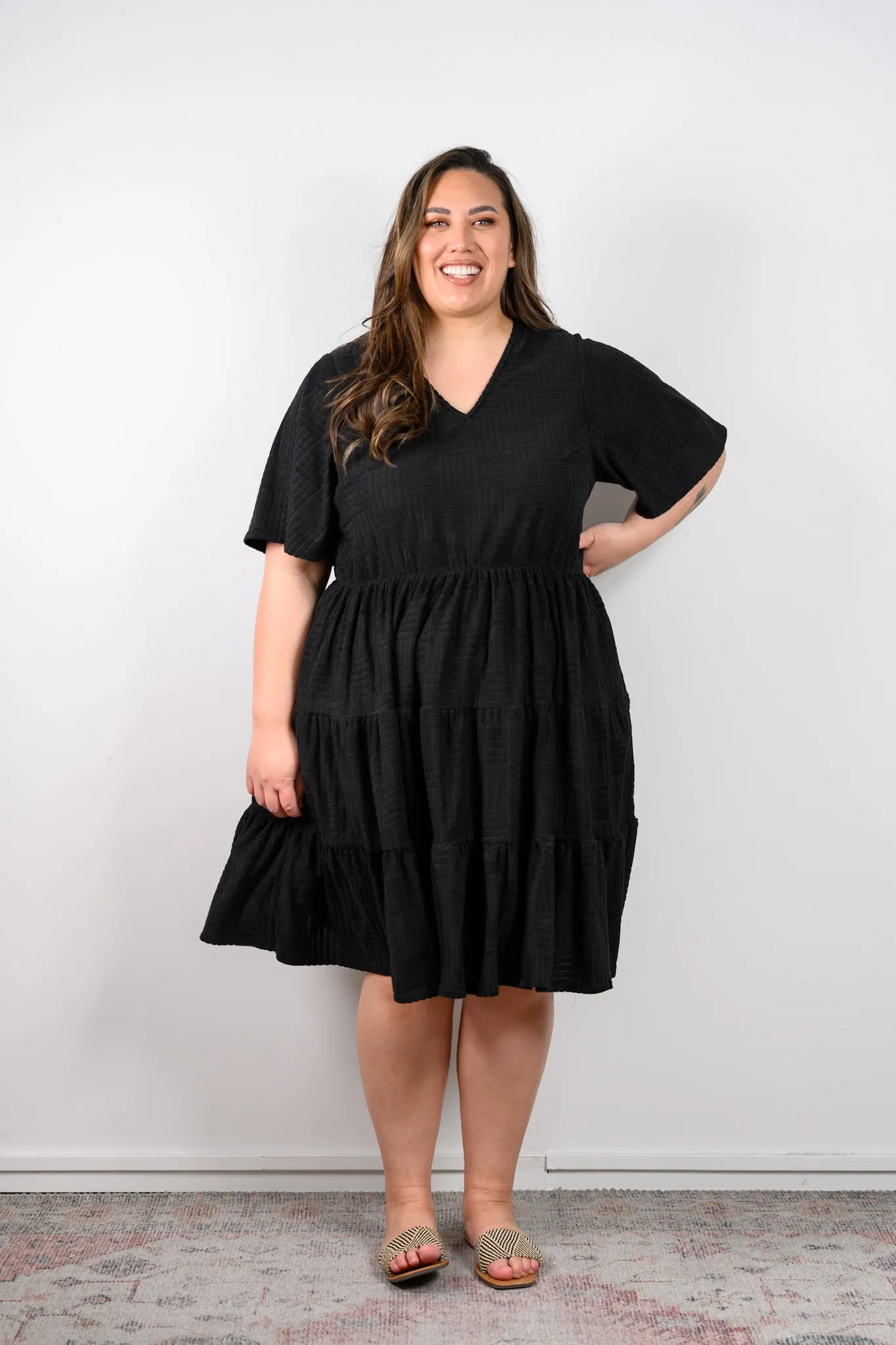 Teri Towel Dress - Black