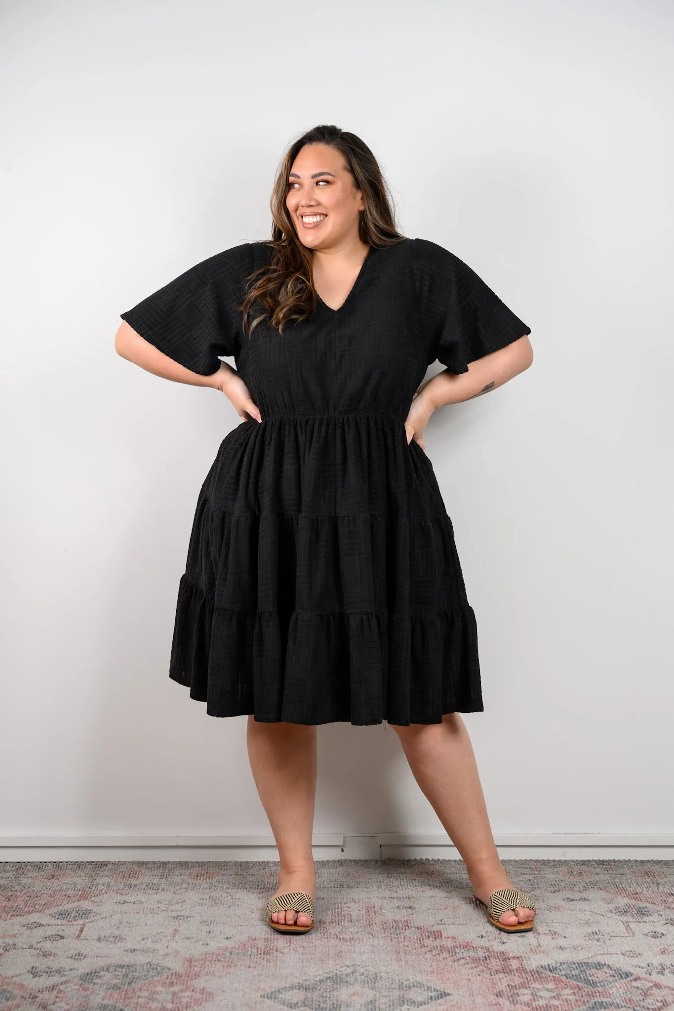 Teri Towel Dress - Black