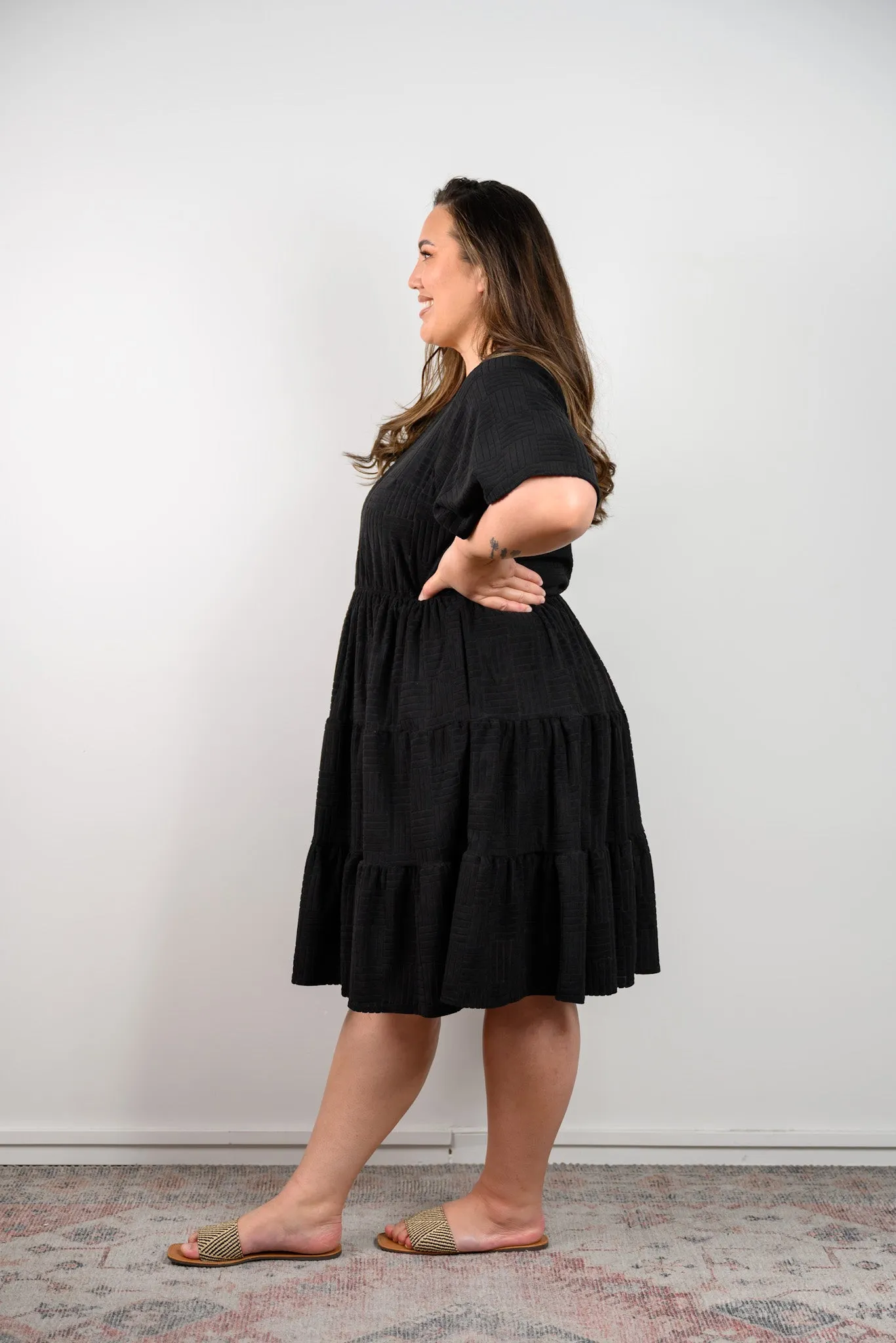Teri Towel Dress - Black