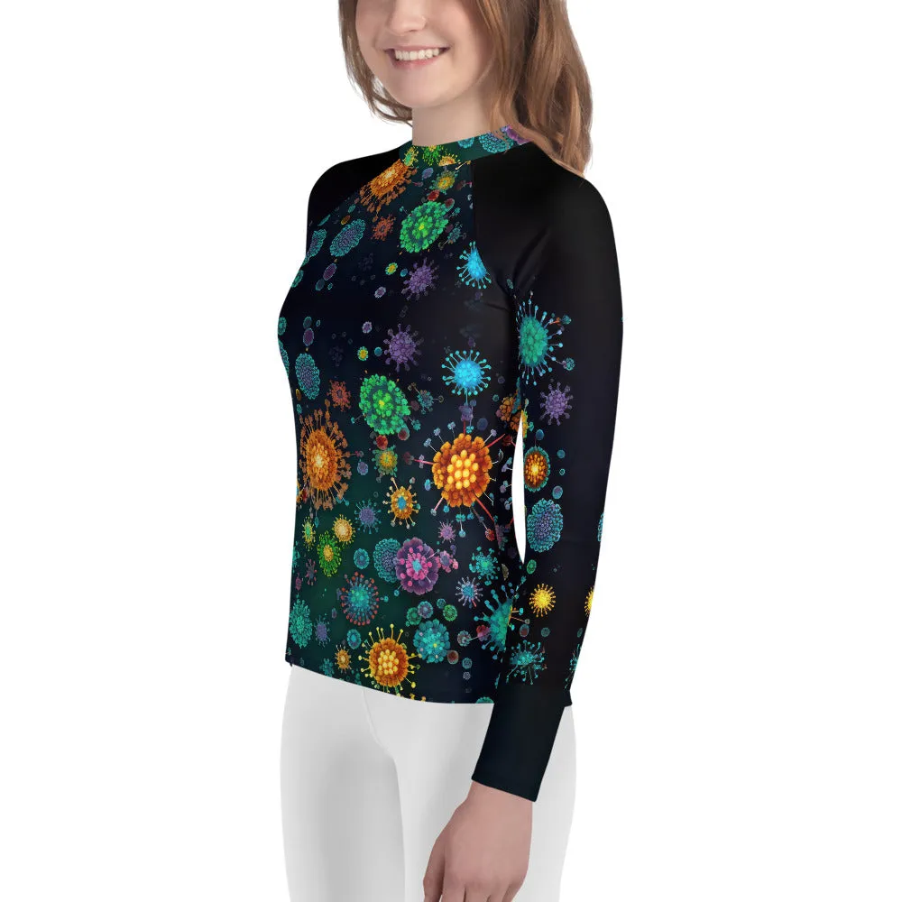 Youth Rash Guard Virus Rain